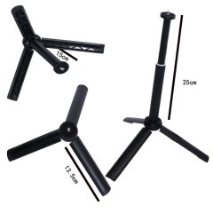 Mini trépied de table extensible Support de téléphone portable