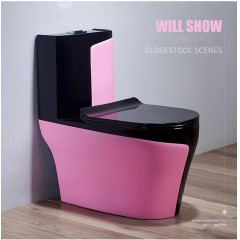 Toilette WC domestique de couleur