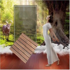Revêtement de sol extérieur composite plastique-bois anticorrosif et imperméable