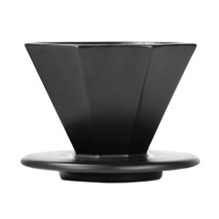 Tasse de filtre à café à la main Tasse de filtre à goutte en céramique octogonale épaissie en V