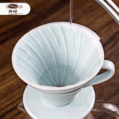 Filtre à café en papier en forme de V Pâte de bois