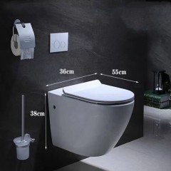 Toilettes cachées monobloc tourbillonnant 3D