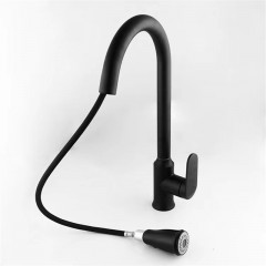Robinet titrer-pull tout cuivré noir