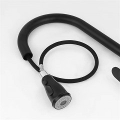 Robinet titrer-pull tout cuivré noir