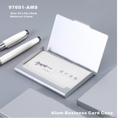 Porte-cartes de visite Argenté en Aluminium