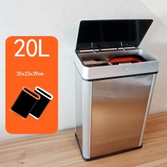 Poubelle en acier inoxydable à induction automatique