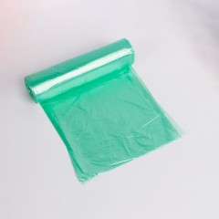 Ensemble de 5 rouleaux Sac à ordures en plastique jetable à poche plate avec point d'arrêt break