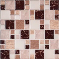 Papier auto-adhésif en 3D pour mur à carreaux mosaïque simuler marbre