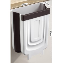 Poubelle en plastique sans couvercle mural extensible