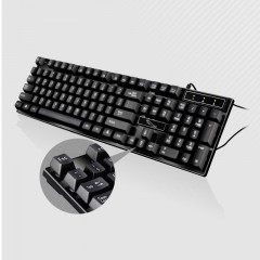 Zhuiguangbao pack clavier et souris  filaires à port USB noir