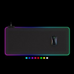 Tapis de souris lumineux couleur magique LED caoutchouc