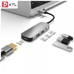 Adaptateur de Station d'accueil 4 en 1 type-c 4K HD