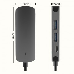 Adaptateur de Station d'accueil 4 en 1 type-c 4K HD