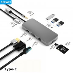 Adaptateur USB Type-C 4K HD avec une transmission efficace