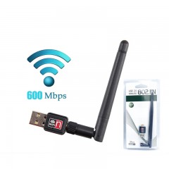 Carte réseau sans fil USB mini USB 2.0 noir