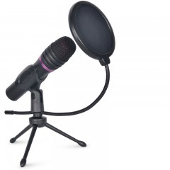 Microphone trépied rétractable portable antichoc