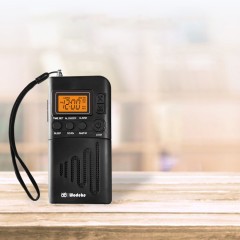 Wodeke Radio portable avec réveil Affichage numérique