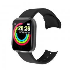 Y68 Bracelet intelligent Surveillance du sommeil Fréquence cardiaque Tension artérielle Mesure de l'oxygène dans le sang