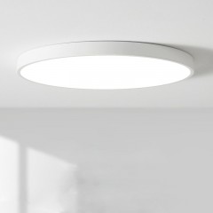 Lampe plafonnier à LED macaron rond tricolore avec changement de lumière tricolore