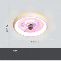 Lampe de ventilateur Télécommande Trois vitesses de vent  112W