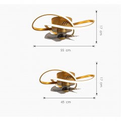 Luminaire pour ventilateur pour Chambre à coucher/salle à manger 39W/32W