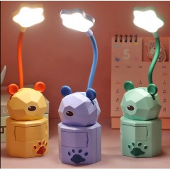 Lampe de table de dessin animé pour enfants LED pliant USB rechargeable