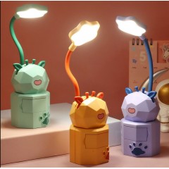 Lampe de table de dessin animé pour enfants LED pliant USB rechargeable