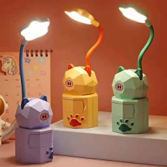 Lampe de table de dessin animé pour enfants LED pliant USB rechargeable