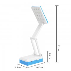 Lampe de table pliante LED rechargeable soin des yeux 10W 12 perles de lampe