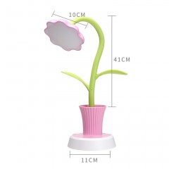 Lampe de table LED style floral USB rechargeable
