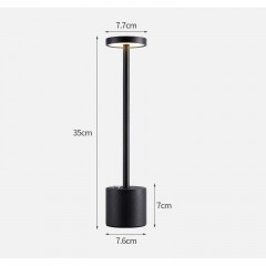Lampe de table LED gradation à trois rapports rechargeable