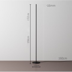 Lampadaire à lumière LED avec luminosité réglable