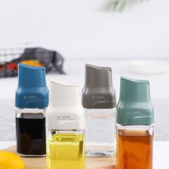 Bouteille à huile en verre Ouverture et fermeture automatique par gravité de grande capacité sans fuite d'huile