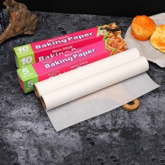 JUTAI Papier huile de silicone en pâte de bois brut antiadhésif et résistant à la chaleur