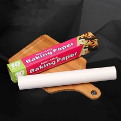 JUTAI Papier huile de silicone en pâte de bois brut antiadhésif et résistant à la chaleur