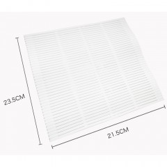 Tapis à rouler pour sushi blanc PP plastique 21.5 * 23.5cm