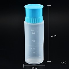 Distributeur de crème en plastique gradué avec cinq trous de sortie