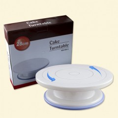 Support, présentoir rotatif en plastique de gâteau