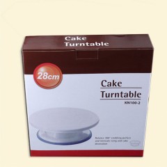 Support, présentoir rotatif en plastique de gâteau