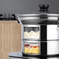 Cuiseur à vapeur multifonctionnelle non magnétique en acier inoxydable