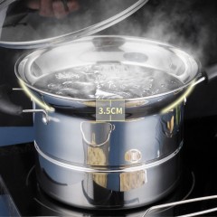 Cuiseur à vapeur multifonctionnelle non magnétique en acier inoxydable