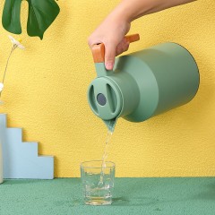 Bouilloire isolante avec poignée en bois 1000ml doublure en verre