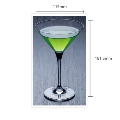 Verre à cocktail en verre de cristal 262ml/365 ml