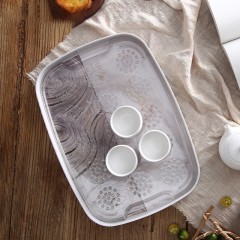 Plateau de drainage pour la gobelet à vaisselle à double couche mélamine 36,5 * 26,5 * 3,5 cm
