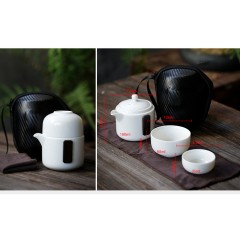 Ensemble de service à thé haute porcelaine blanche