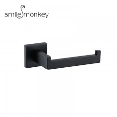 Porte-papier hygiénique noir carré enacier inoxydable