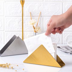 Porte mouchoir en acier inoxydable vertical triangle