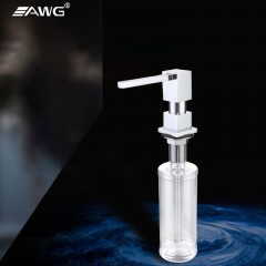 AWG F022CP Distributeur de savon en acier inoxydable manuel