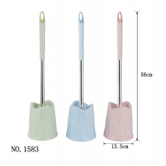 Ensemble de deux pièces brosse de toilette avec poignée en acier inoxydable