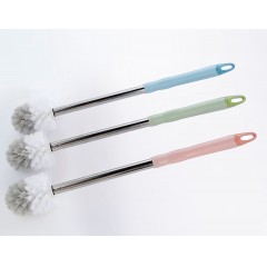 Ensemble de deux pièces brosse de toilette avec poignée en acier inoxydable